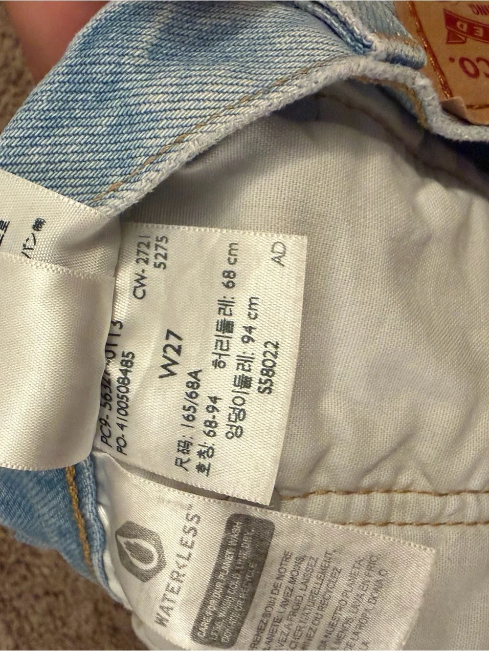 Levi's 501 Light Blue High-Rise Cutoff Denim Shorts